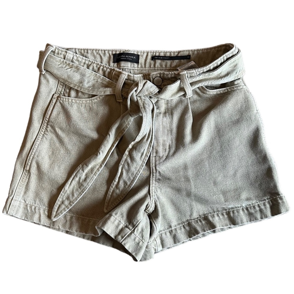 Banana‎ Republic High-Rise Pleated 4" Jean Short Sz 30